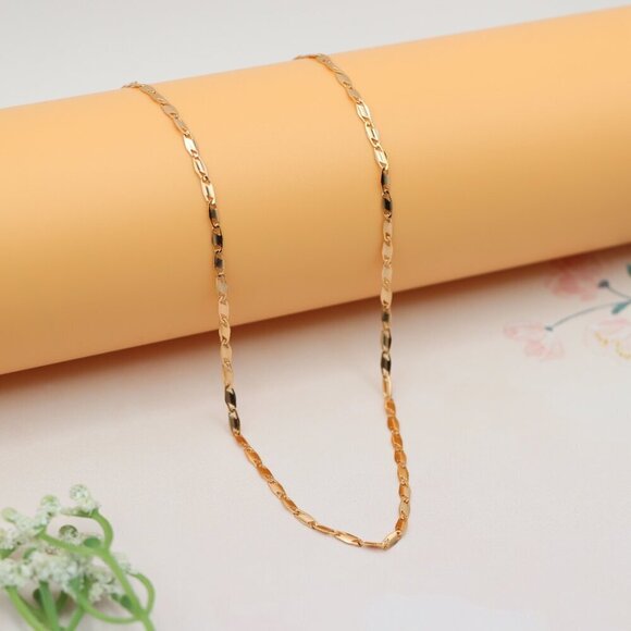 "Elegant Rose Gold Chain Necklace with Adjustable Extender, XPNL0195 - Picture 7 of 12